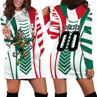 Personalized Mexico Football Hoodie Dress Mexican Flag Jaguar Mascot Soccer Ball