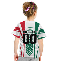 Personalized Mexico Football Kid T Shirt Mexican Flag Jaguar Mascot Soccer Ball