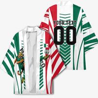 Personalized Mexico Football Kimono Mexican Flag Jaguar Mascot Soccer Ball