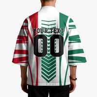 Personalized Mexico Football Kimono Mexican Flag Jaguar Mascot Soccer Ball