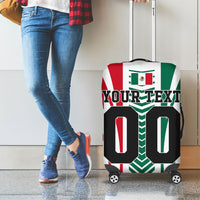 Personalized Mexico Football Luggage Cover Mexican Flag Jaguar Mascot Soccer Ball