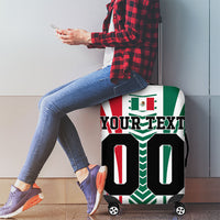Personalized Mexico Football Luggage Cover Mexican Flag Jaguar Mascot Soccer Ball
