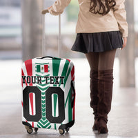 Personalized Mexico Football Luggage Cover Mexican Flag Jaguar Mascot Soccer Ball