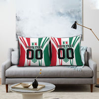 Personalized Mexico Football Pillow Cover Mexican Flag Jaguar Mascot Soccer Ball