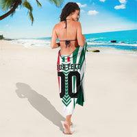Personalized Mexico Football Sarong Mexican Flag Jaguar Mascot Soccer Ball