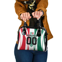 Personalized Mexico Football Shoulder Handbag Mexican Flag Jaguar Mascot Soccer Ball
