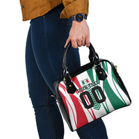 Personalized Mexico Football Shoulder Handbag Mexican Flag Jaguar Mascot Soccer Ball