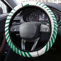 Mexico Football Steering Wheel Cover Mexican Flag Jaguar Mascot Soccer Ball