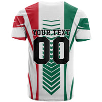 Personalized Mexico Football T Shirt Mexican Flag Jaguar Mascot Soccer Ball