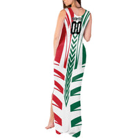 Personalized Mexico Football Tank Maxi Dress Mexican Flag Jaguar Mascot Soccer Ball
