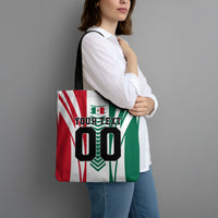 Personalized Mexico Football Tote Bag Mexican Flag Jaguar Mascot Soccer Ball