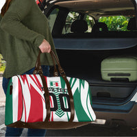 Personalized Mexico Football Travel Bag Mexican Flag Jaguar Mascot Soccer Ball