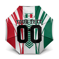 Personalized Mexico Football Umbrella Mexican Flag Jaguar Mascot Soccer Ball