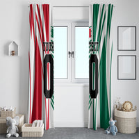 Personalized Mexico Football Window Curtain Mexican Flag Jaguar Mascot Soccer Ball