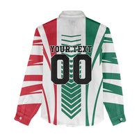 Personalized Mexico Football Women Casual Shirt Mexican Flag Jaguar Mascot Soccer Ball