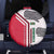Dominica Flag Spare Tire Cover Tribal Turtle Pattern Red and White with Island Stars Design - Wonder Print Shop