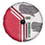 Dominica Flag Spare Tire Cover Tribal Turtle Pattern Red and White with Island Stars Design - Wonder Print Shop