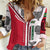 Dominica Flag Women Casual Shirt Tribal Turtle Pattern Red and White with Island Stars Design - Wonder Print Shop