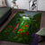 Dominica Nature Area Rug Sisserou Parrot and Waterfall Island Map with National Flag Design - Wonder Print Shop
