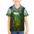 Dominica Nature Family Matching Short Sleeve Bodycon Dress and Hawaiian Shirt Sisserou Parrot and Waterfall Island Map with National Flag Design - Wonder Print Shop