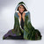 Dominica Nature Hooded Blanket Sisserou Parrot and Waterfall Island Map with National Flag Design - Wonder Print Shop