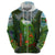 Dominica Nature Hoodie Sisserou Parrot and Waterfall Island Map with National Flag Design - Wonder Print Shop