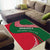 Dominica Area Rug with Sisserou Parrot and Tribal Pattern Design - Wonder Print Shop
