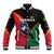 Dominica Baseball Jacket with Sisserou Parrot and Tribal Pattern Design - Wonder Print Shop