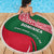 Dominica Beach Blanket with Sisserou Parrot and Tribal Pattern Design - Wonder Print Shop
