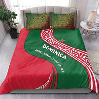Dominica Bedding Set with Sisserou Parrot and Tribal Pattern Design - Wonder Print Shop