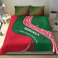 Dominica Bedding Set with Sisserou Parrot and Tribal Pattern Design - Wonder Print Shop