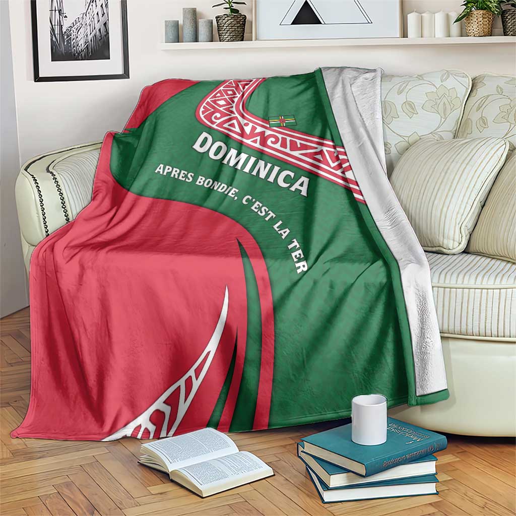 Dominica Blanket with Sisserou Parrot and Tribal Pattern Design - Wonder Print Shop