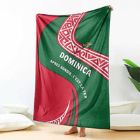Dominica Blanket with Sisserou Parrot and Tribal Pattern Design - Wonder Print Shop