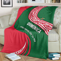 Dominica Blanket with Sisserou Parrot and Tribal Pattern Design - Wonder Print Shop