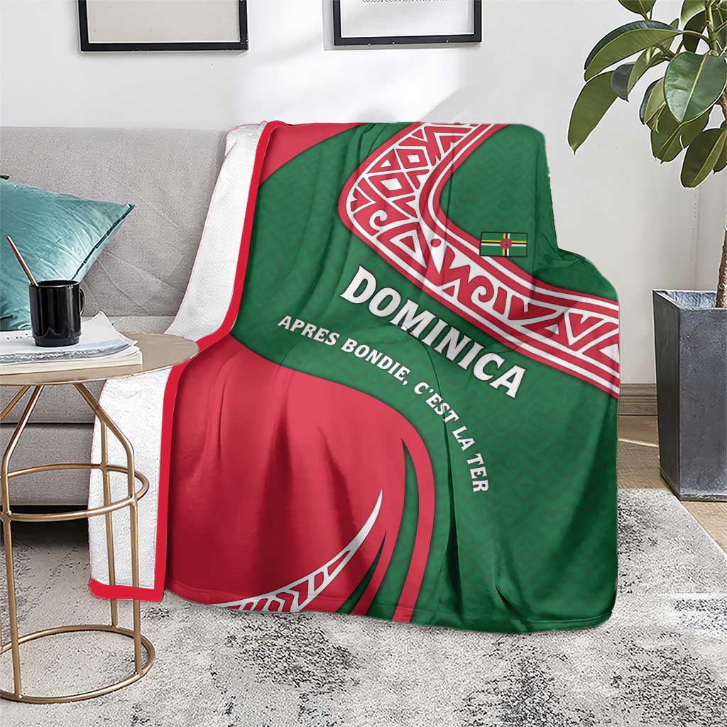 Dominica Blanket with Sisserou Parrot and Tribal Pattern Design - Wonder Print Shop