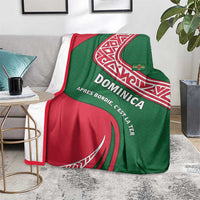 Dominica Blanket with Sisserou Parrot and Tribal Pattern Design - Wonder Print Shop