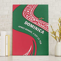 Dominica Canvas Wall Art with Sisserou Parrot and Tribal Pattern Design - Wonder Print Shop