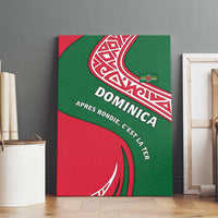 Dominica Canvas Wall Art with Sisserou Parrot and Tribal Pattern Design - Wonder Print Shop