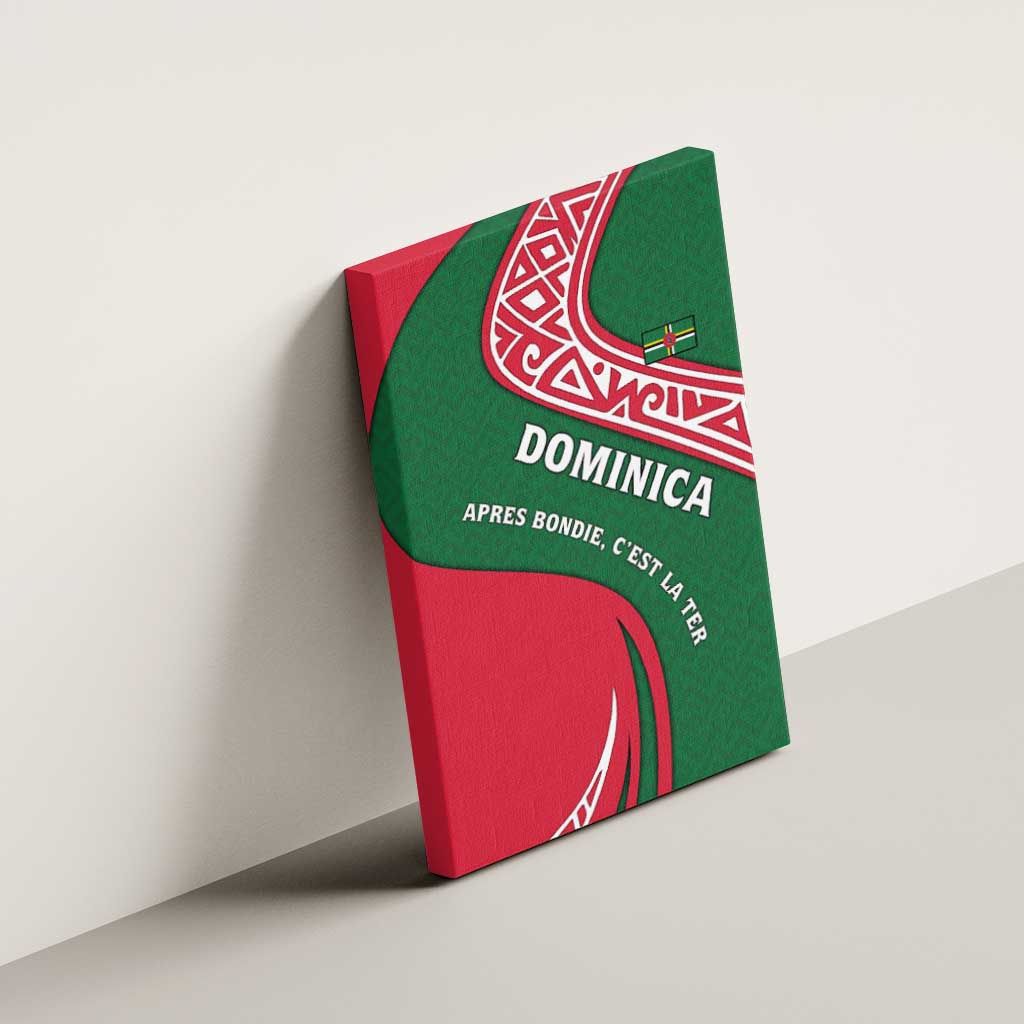 Dominica Canvas Wall Art with Sisserou Parrot and Tribal Pattern Design - Wonder Print Shop