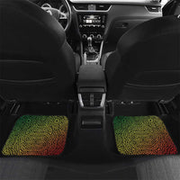 Dominica Car Mats with Sisserou Parrot and Tribal Pattern Design - Wonder Print Shop