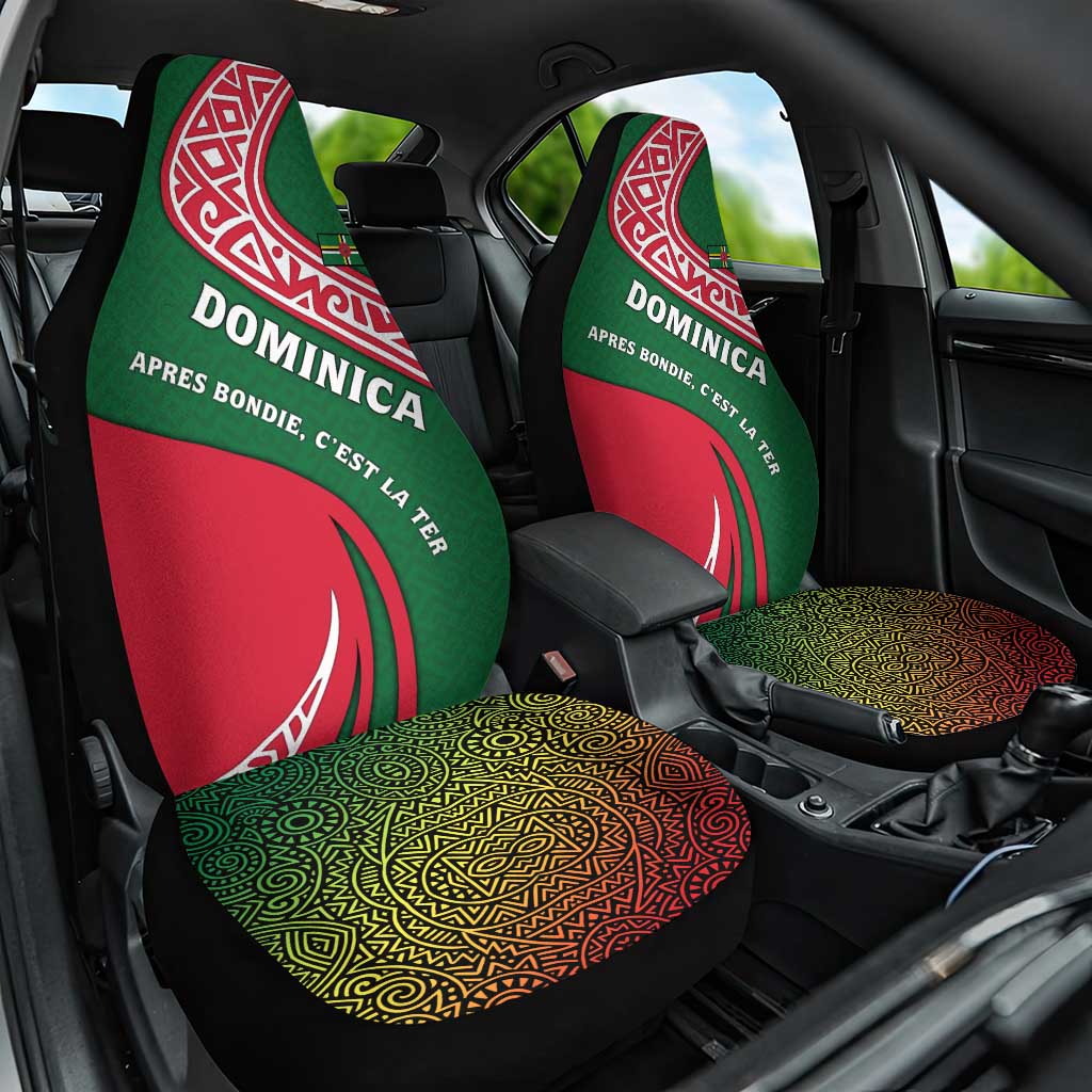 Dominica Car Seat Cover with Sisserou Parrot and Tribal Pattern Design - Wonder Print Shop
