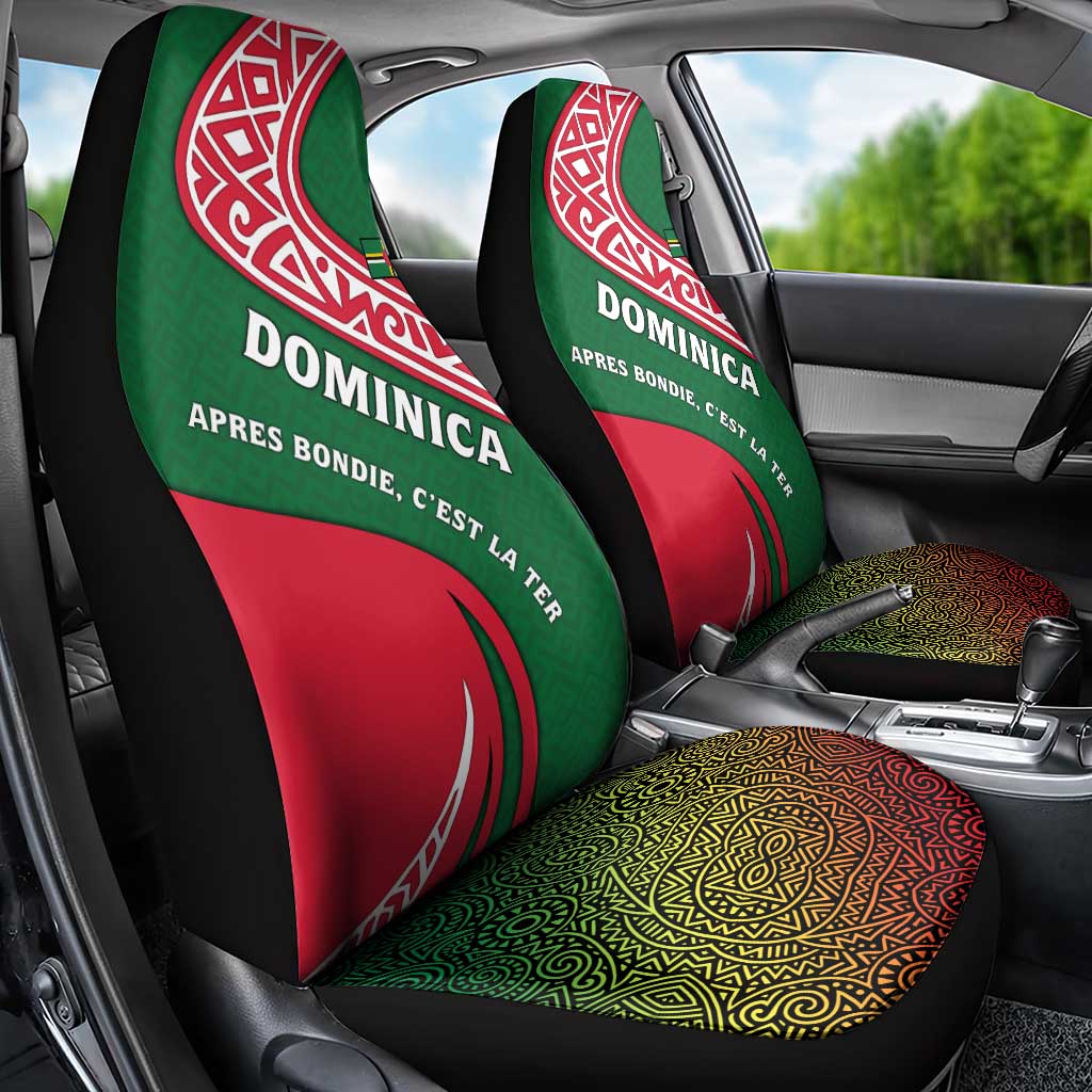 Dominica Car Seat Cover with Sisserou Parrot and Tribal Pattern Design - Wonder Print Shop
