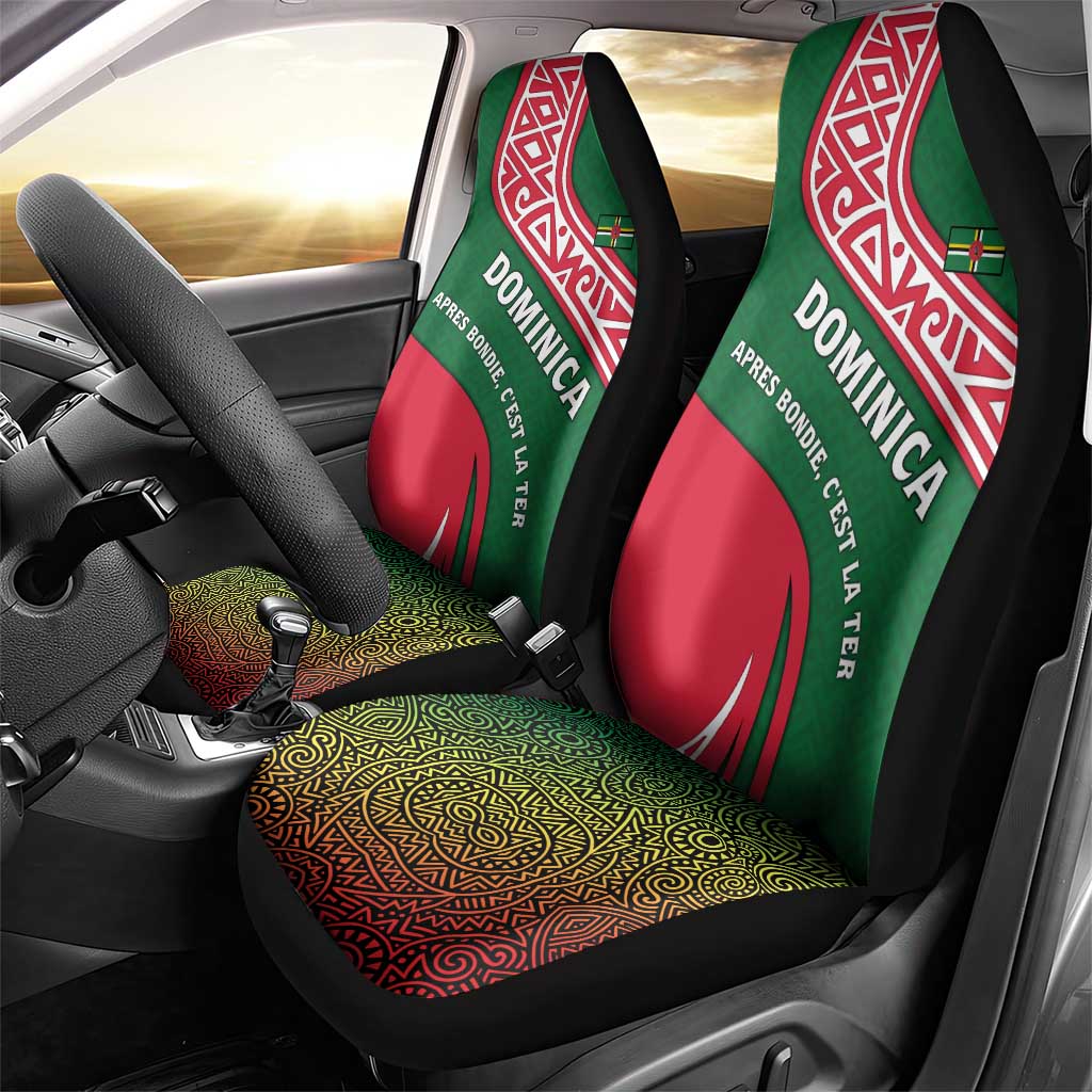 Dominica Car Seat Cover with Sisserou Parrot and Tribal Pattern Design - Wonder Print Shop