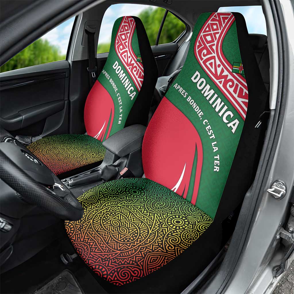 Dominica Car Seat Cover with Sisserou Parrot and Tribal Pattern Design - Wonder Print Shop