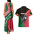 Dominica Couples Matching Tank Maxi Dress and Hawaiian Shirt with Sisserou Parrot and Tribal Pattern Design - Wonder Print Shop