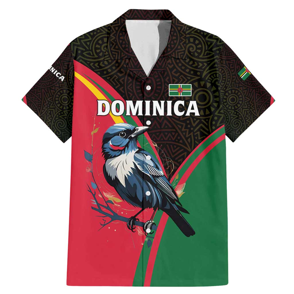 Dominica Family Matching Mermaid Dress and Hawaiian Shirt with Sisserou Parrot and Tribal Pattern Design - Wonder Print Shop