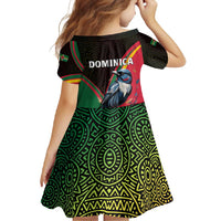 Dominica Family Matching Off Shoulder Maxi Dress and Hawaiian Shirt with Sisserou Parrot and Tribal Pattern Design - Wonder Print Shop