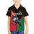 Dominica Family Matching Short Sleeve Bodycon Dress and Hawaiian Shirt with Sisserou Parrot and Tribal Pattern Design - Wonder Print Shop