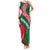 Dominica Family Matching Tank Maxi Dress and Hawaiian Shirt with Sisserou Parrot and Tribal Pattern Design - Wonder Print Shop