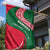 Dominica Garden Flag with Sisserou Parrot and Tribal Pattern Design - Wonder Print Shop